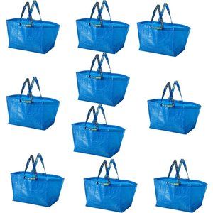 10 IKEA Bags Large Reusable Shopping Bag Laundry Grocery Shopping SPECIAL PRICE